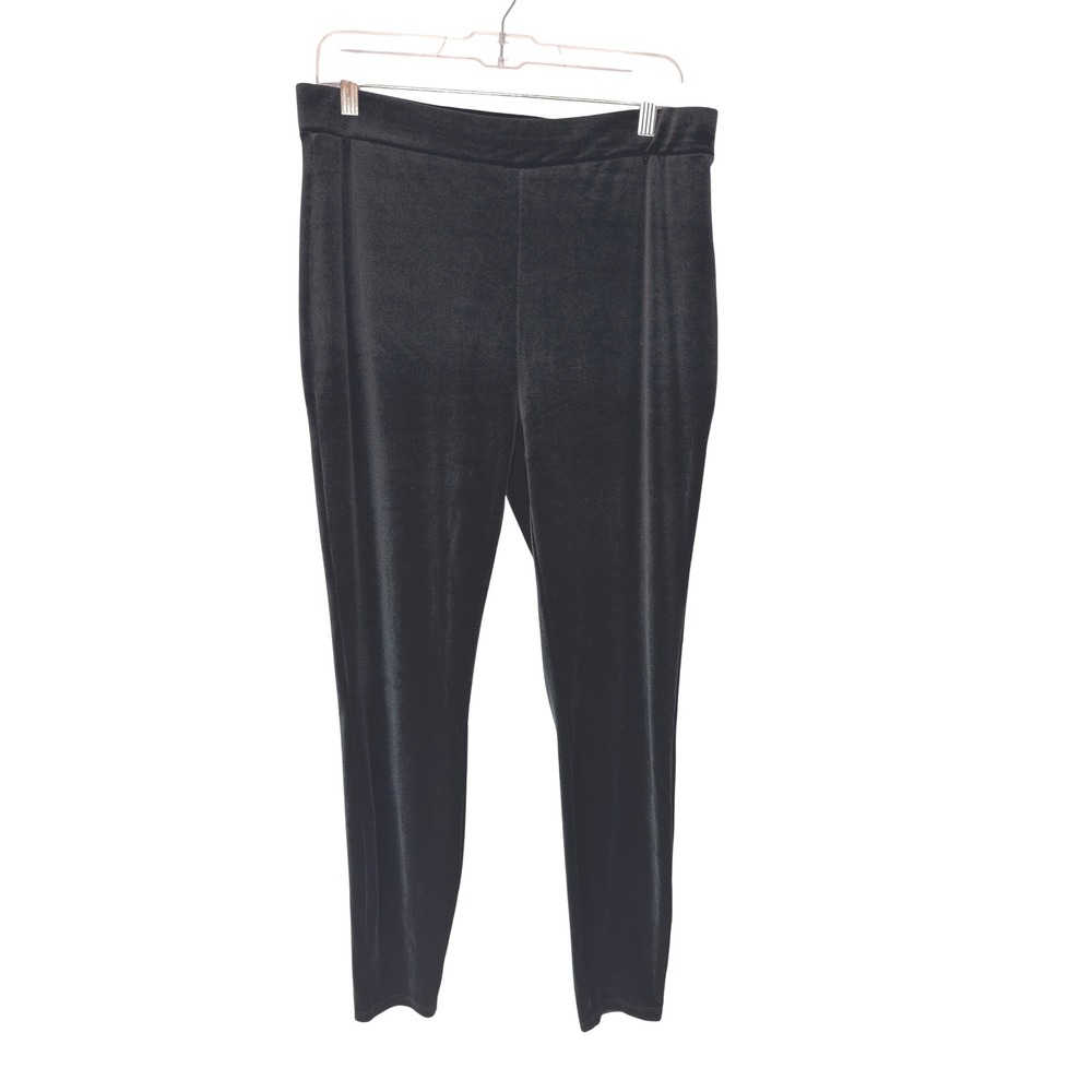 J.Crew Stretch Velvet‎ Leggings Women's Black Pull On Stretch Soft Comfy Large